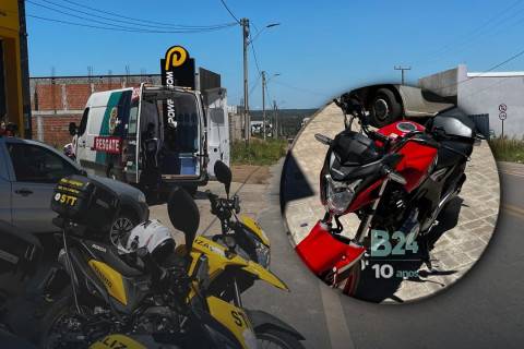 Um acidente envolvendo uma motocicleta e uma bicicleta deixou duas pessoas feridas na rodovia do Progresso em Tianguá.