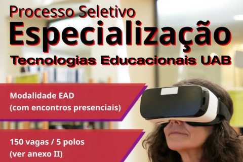 IFCE OFERTA 150 VAGAS PARA ESPECIALIZAÇÃO GRATUITA EM TECNOLOGIAS EDUCACIONAIS EM VIÇOSA DO CEARÁ E MAIS QUATRO MUNICIPIOS